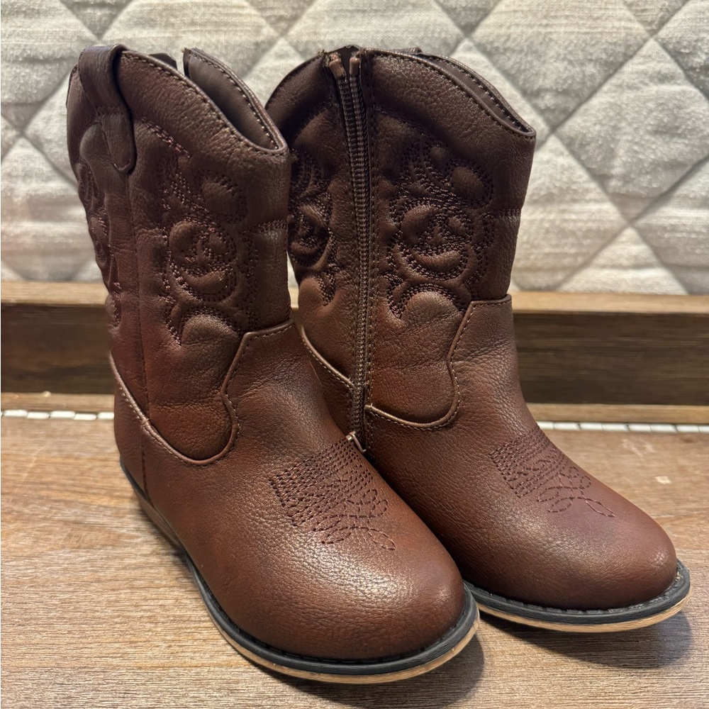 Cat & Jack Brown Cowboy Boots